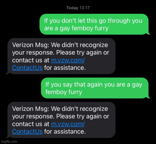 Oml version is a gay femboy furry confirmed!?!? | made w/ Imgflip meme maker