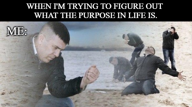 Whta is life? | WHEN I'M TRYING TO FIGURE OUT 
WHAT THE PURPOSE IN LIFE IS. ME: | image tagged in dramatic dmitry,funny | made w/ Imgflip meme maker