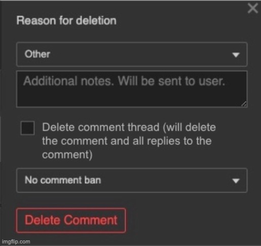 just some concept art for a new moderation feature, i think it could come in handy | made w/ Imgflip meme maker