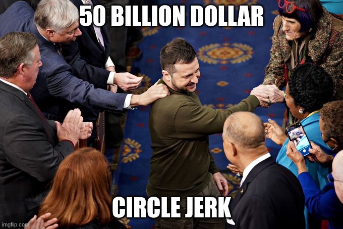 circle jerk | 50 BILLION DOLLAR; CIRCLE JERK | image tagged in memes | made w/ Imgflip meme maker