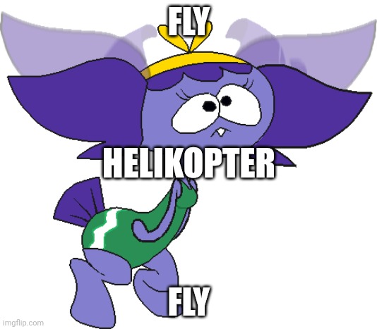 Pike flying | FLY FLY HELIKOPTER | image tagged in pike flying | made w/ Imgflip meme maker