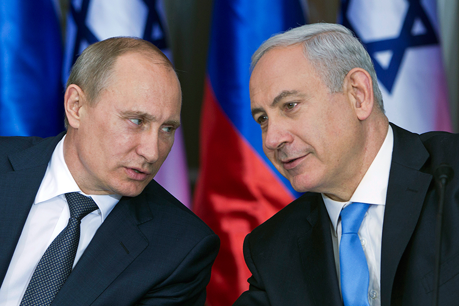 High Quality putin and netanyahu Blank Meme Template