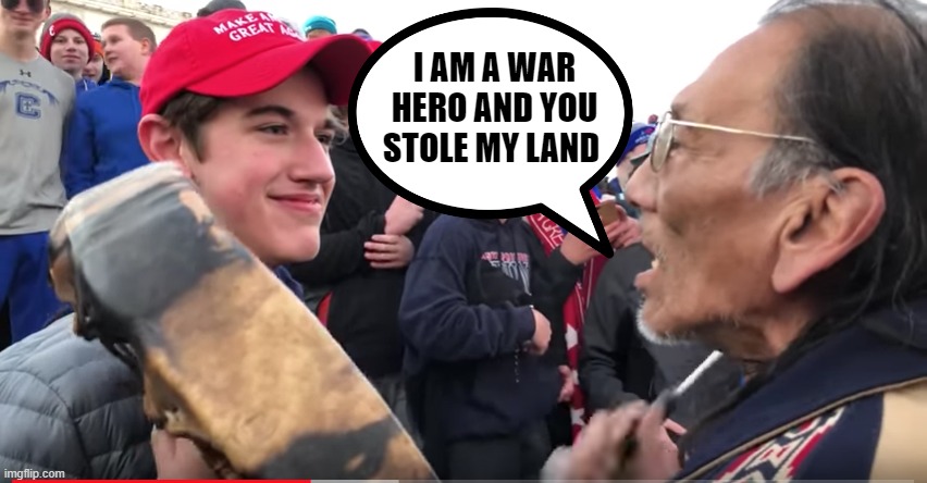 I AM A WAR HERO AND YOU STOLE MY LAND | made w/ Imgflip meme maker