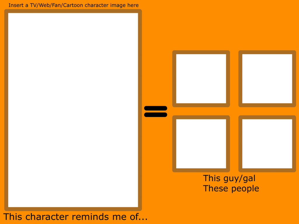 This Character Reminds Me of ..... who Blank Meme Template