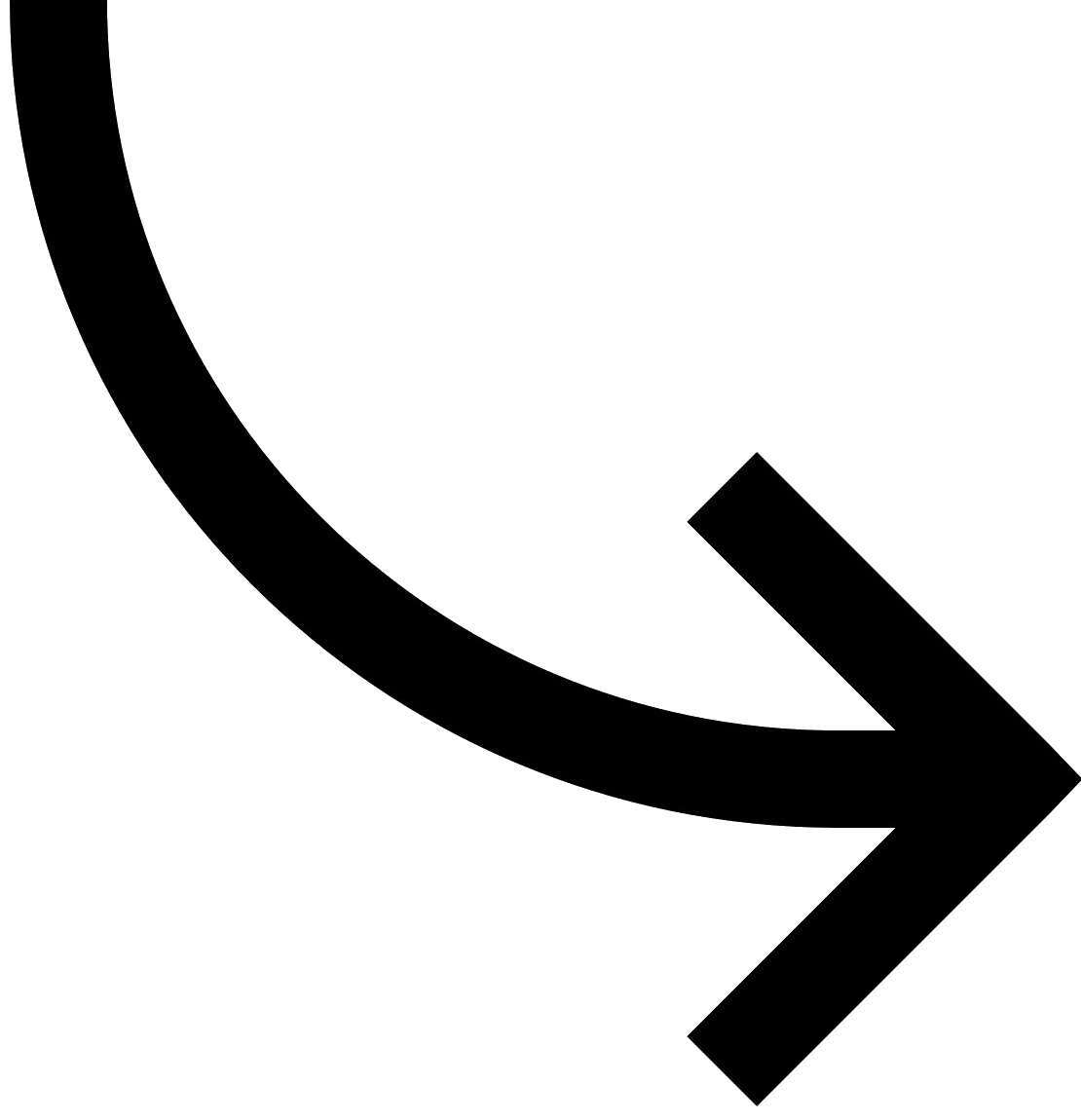 Curved arrow Blank Meme Template