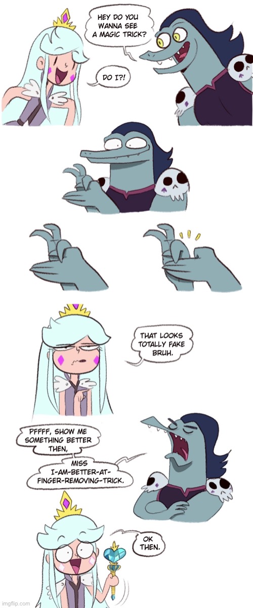 MorningMark - Finger Trick | image tagged in star vs the forces of evil,morningmark,memes,comics,svtfoe,comics/cartoons | made w/ Imgflip meme maker