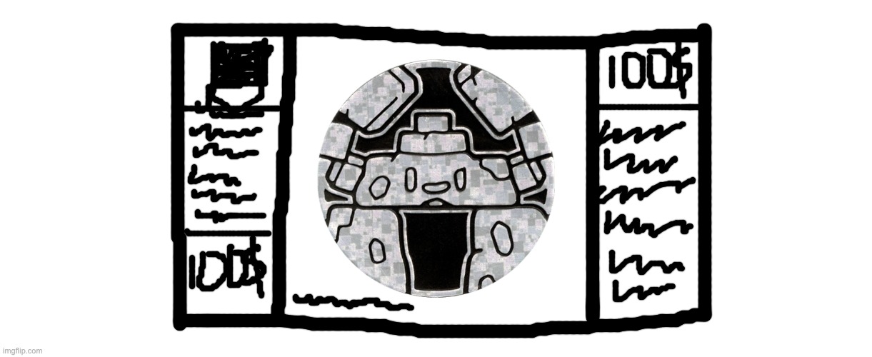 my own currency: stonjourner dollar | image tagged in blank white template | made w/ Imgflip meme maker