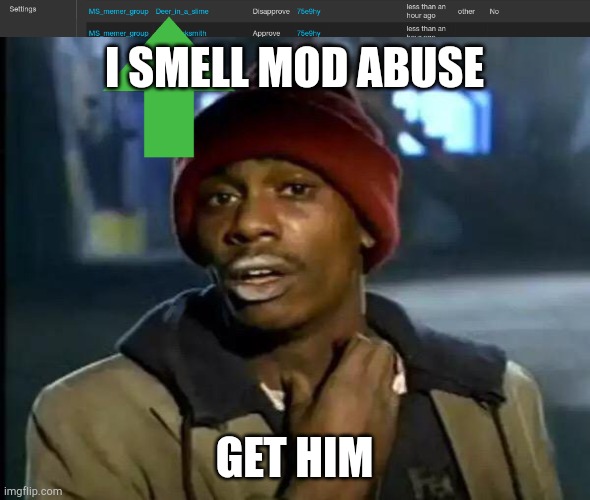 I SMELL MOD ABUSE; GET HIM | image tagged in memes,y'all got any more of that | made w/ Imgflip meme maker