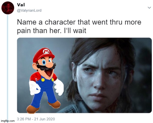 Character that went thru more pain than her | image tagged in name one character who went through more pain than her | made w/ Imgflip meme maker