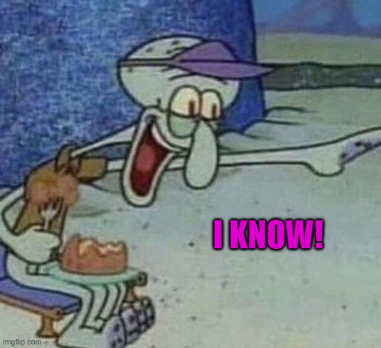 I KNOW! | image tagged in non pro user | made w/ Imgflip meme maker