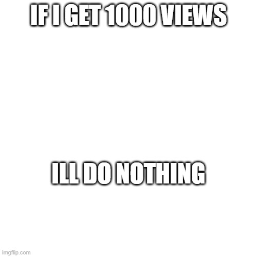 You've heard of upvote beggars, now get ready for view beggars | IF I GET 1000 VIEWS; ILL DO NOTHING | image tagged in view begging,meme,imgflip community | made w/ Imgflip meme maker