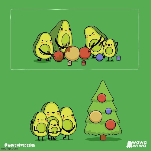 image tagged in christmas tree,avocado | made w/ Imgflip meme maker