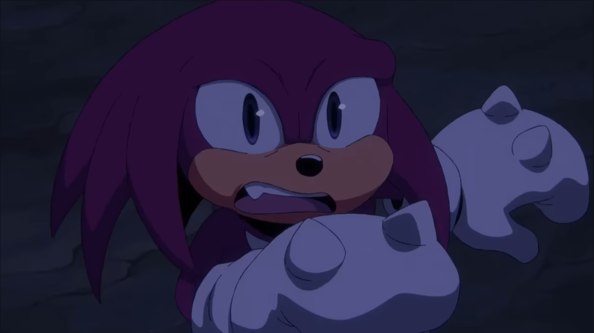 High Quality Knuckles shocked Blank Meme Template