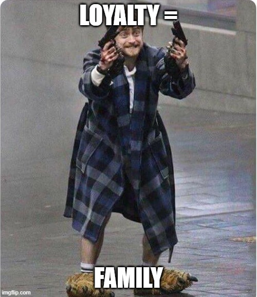 Daniel  Radcliffe  | LOYALTY =; FAMILY | image tagged in daniel radcliffe | made w/ Imgflip meme maker
