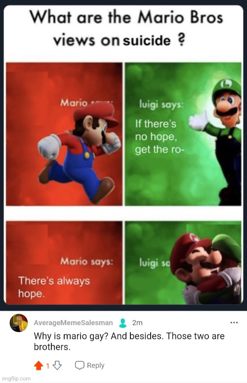 Cursed comments | image tagged in what are the mario bros views on,you have been eternally cursed for reading the tags | made w/ Imgflip meme maker