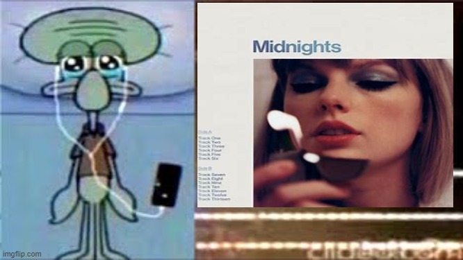 i like album ok? | image tagged in taylor swift,squidward | made w/ Imgflip meme maker