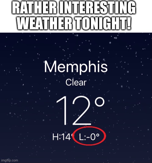 But why, why would you do that |  RATHER INTERESTING WEATHER TONIGHT! | image tagged in ummm,whaaat,weather,cold weather | made w/ Imgflip meme maker
