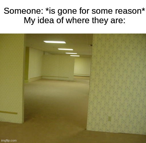 It's the only logical explaination | Someone: *is gone for some reason*
My idea of where they are: | image tagged in memes,blank transparent square,the backrooms,funny,stop reading the tags,kermit the frog | made w/ Imgflip meme maker