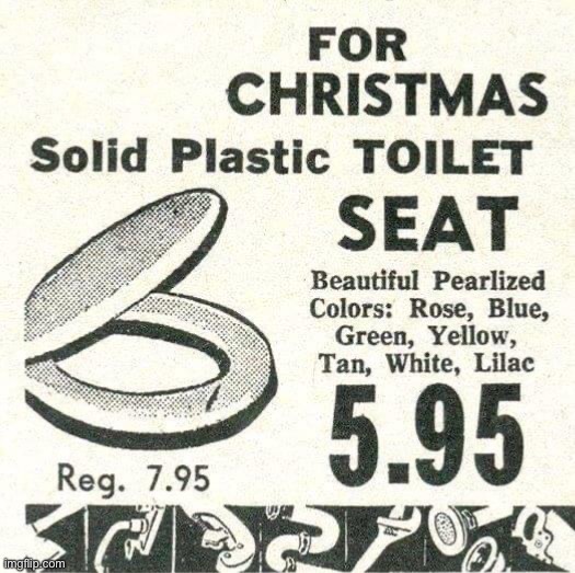 Toilet seat for Christmas | image tagged in toilet seat for christmas | made w/ Imgflip meme maker