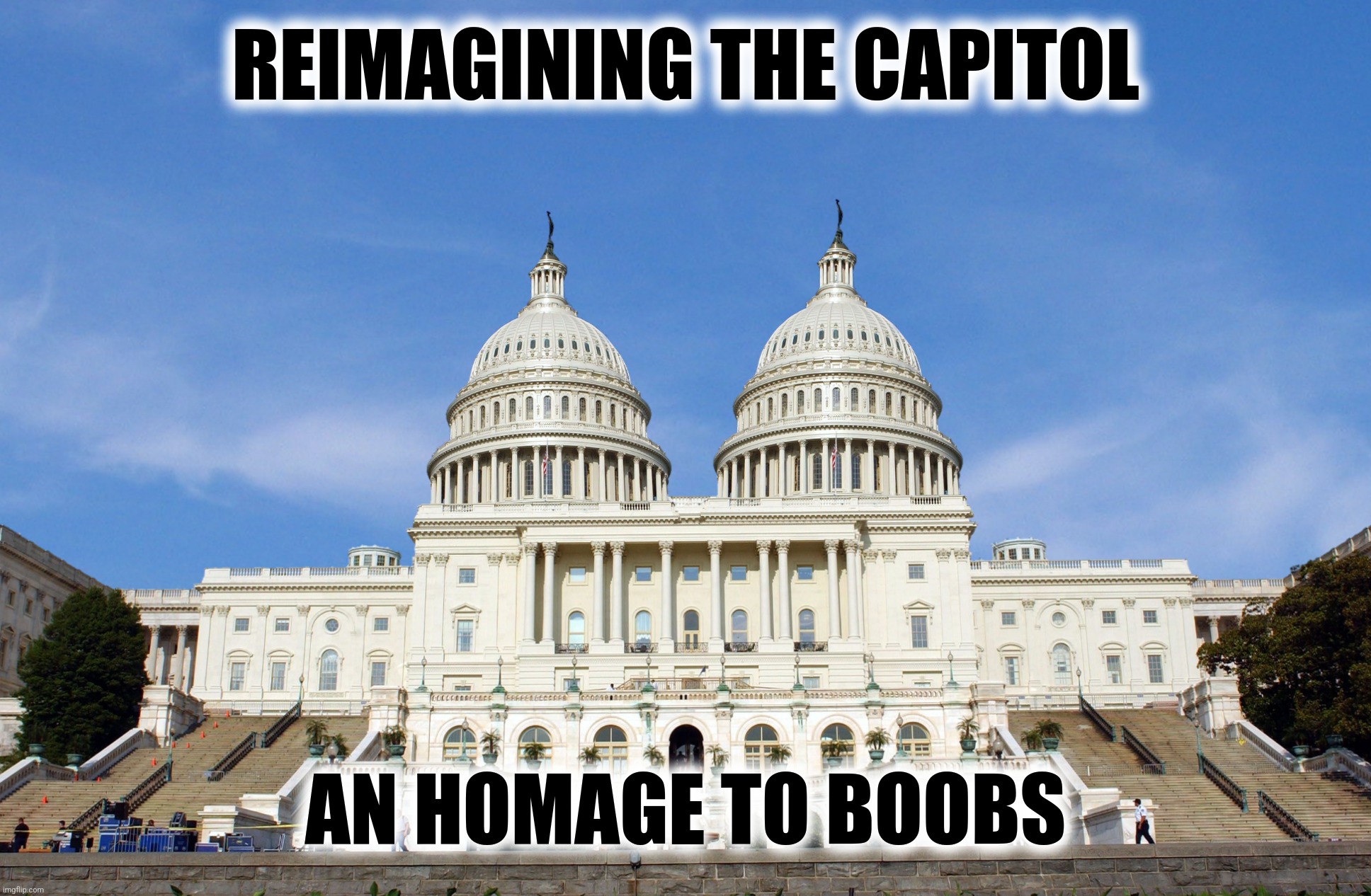 REIMAGINING THE CAPITOL AN HOMAGE TO BOOBS | made w/ Imgflip meme maker