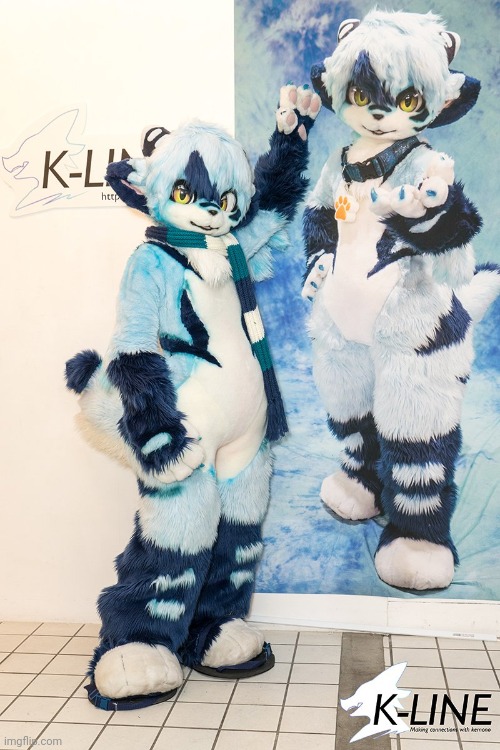 Fursuit by K-LINE | image tagged in furry,fursuit | made w/ Imgflip meme maker