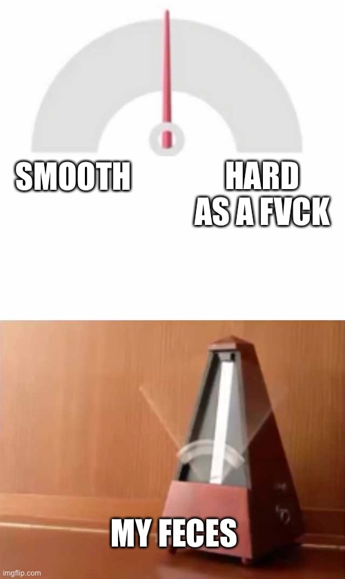 Metronome | HARD AS A FVCK; SMOOTH; MY FECES | image tagged in metronome | made w/ Imgflip meme maker