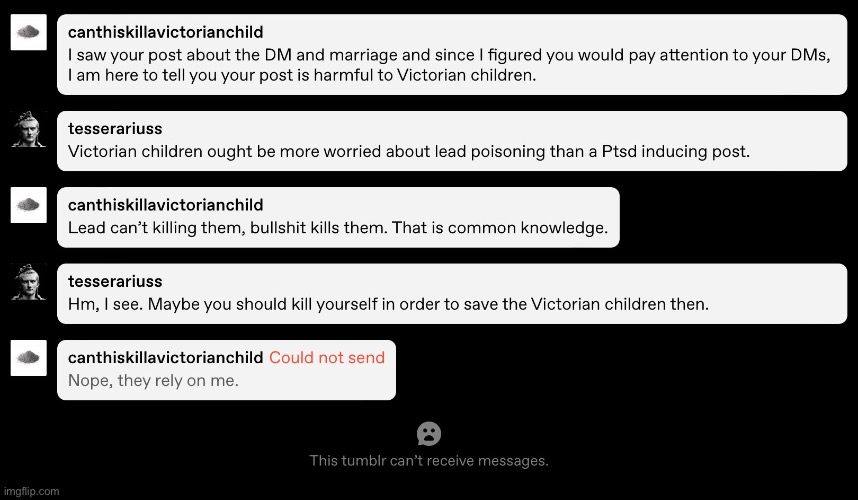 Bro blocked me over Victorian children smh | made w/ Imgflip meme maker