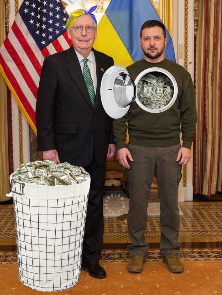 Time to do the laundry! | image tagged in ftx,money laundering,mitch mcconnell,zelensky,dirty laundry,government corruption | made w/ Imgflip meme maker