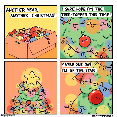 The star | image tagged in merry christmas,christmas,christmas tree,star,comics,comics/cartoons | made w/ Imgflip meme maker