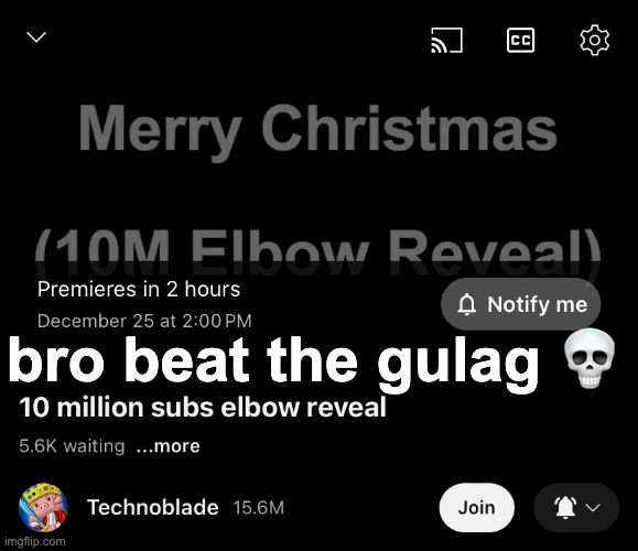 bro beat the gulag 💀 | made w/ Imgflip meme maker