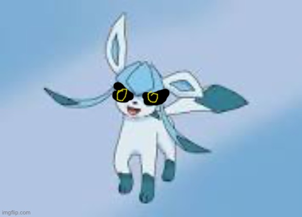 Glacoen.zip | image tagged in happy glaceon,pokemon | made w/ Imgflip meme maker