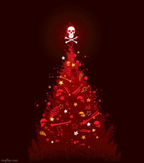 image tagged in christmas tree of death | made w/ Imgflip meme maker