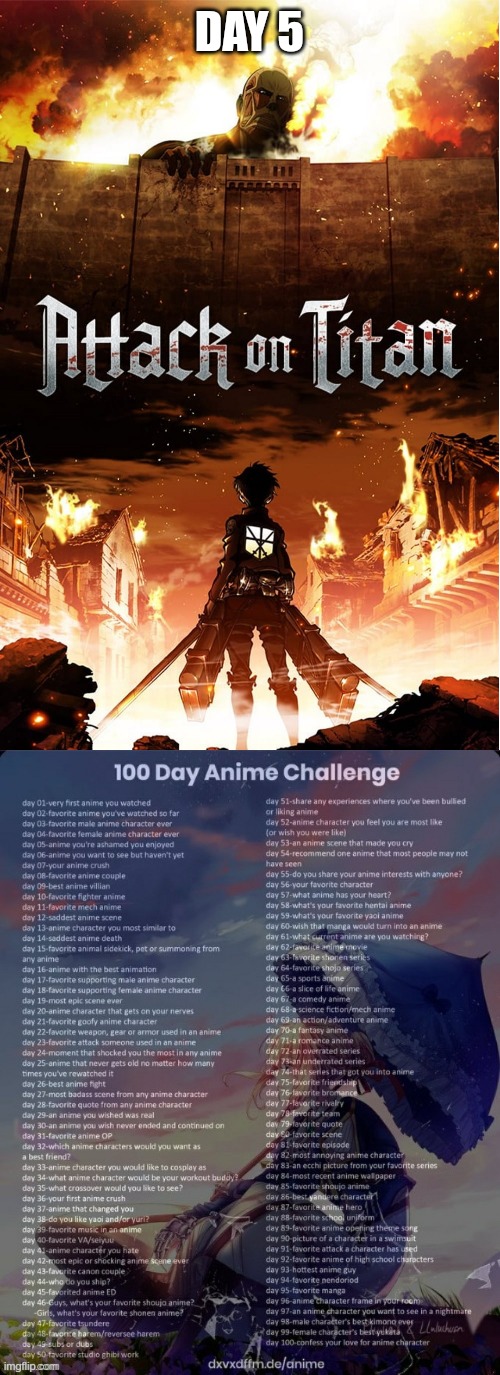 DAY 5 | made w/ Imgflip meme maker