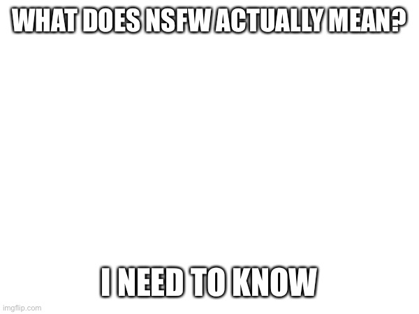 What does NFSW stand for?