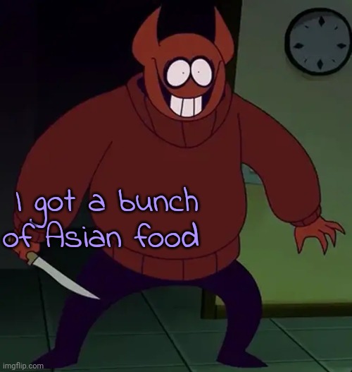 ayauuee | I got a bunch of Asian food | image tagged in gay | made w/ Imgflip meme maker