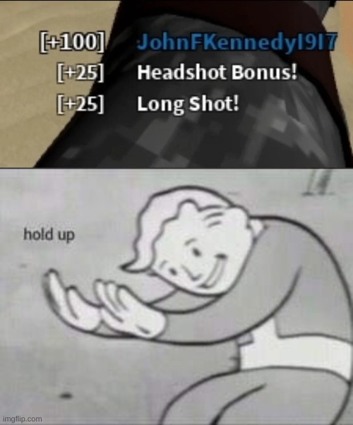 Hold up | image tagged in fallout hold up,lol,funny,lol so funny,memes | made w/ Imgflip meme maker