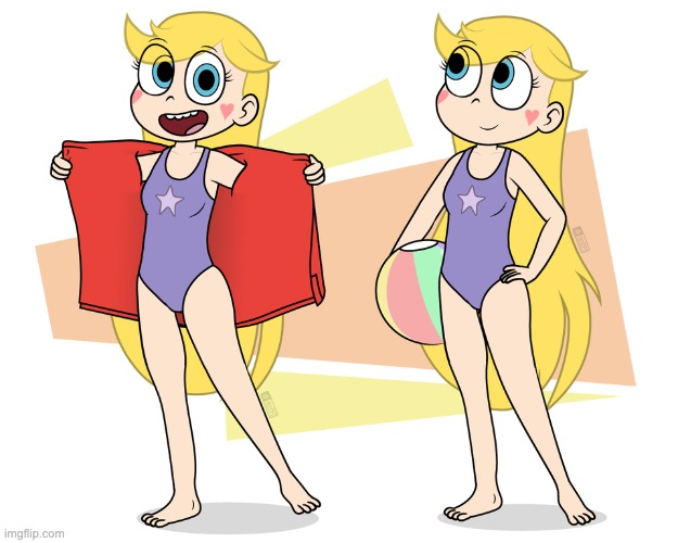 Star and the Swimsuit | image tagged in svtfoe,memes,fanart,star vs the forces of evil,star butterfly,swimsuit | made w/ Imgflip meme maker