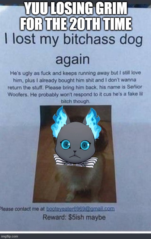 YUU LOSING GRIM FOR THE 20TH TIME | image tagged in TwistedWonderland | made w/ Imgflip meme maker