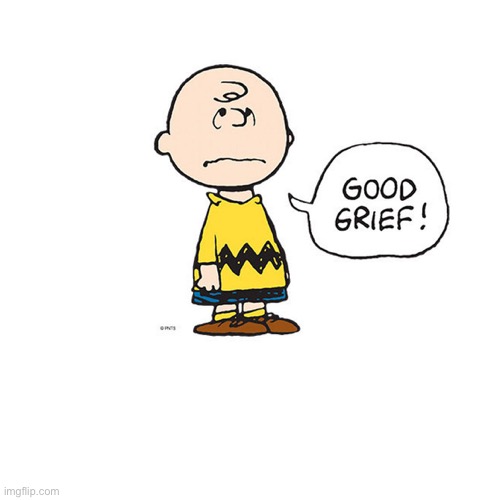 Good Grief Charlie Brown | image tagged in good grief charlie brown | made w/ Imgflip meme maker