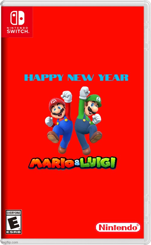 if nintendo made new years related games volume 2 | HAPPY NEW YEAR | image tagged in nintendo switch,mario and luigi,new years,fake | made w/ Imgflip meme maker