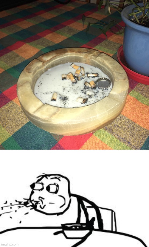 Cigarettes cereal | image tagged in memes,cereal guy spitting,cigarettes,cigarette,cursed image,milk | made w/ Imgflip meme maker