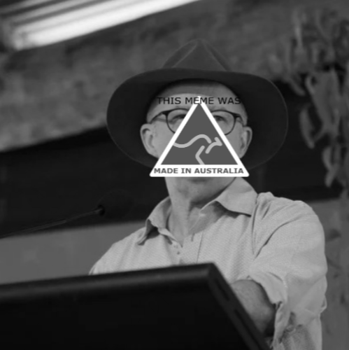 AustRINO grayscale Blank Meme Template