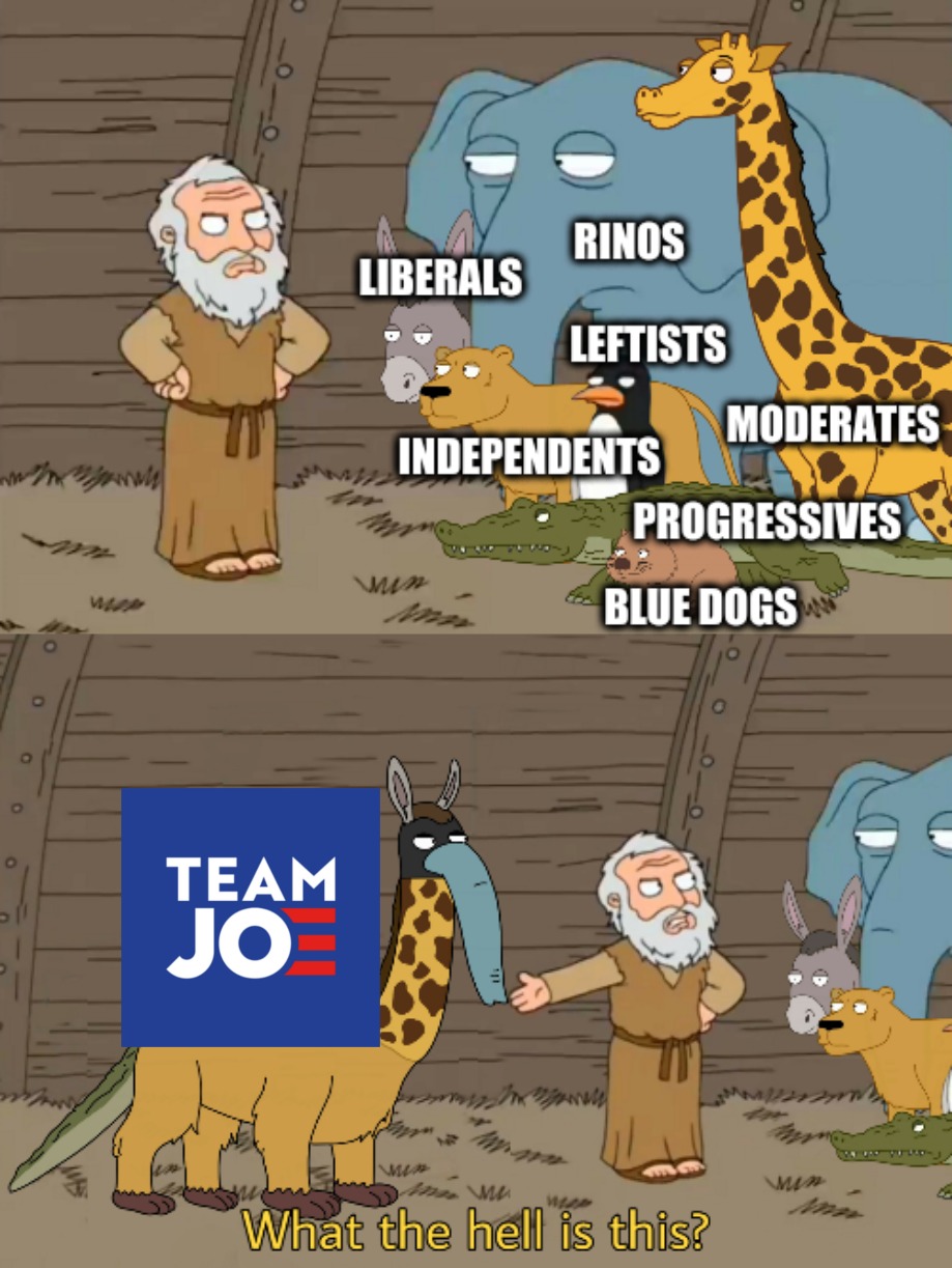 Team Joe Big Tent Energy Blank Meme Template