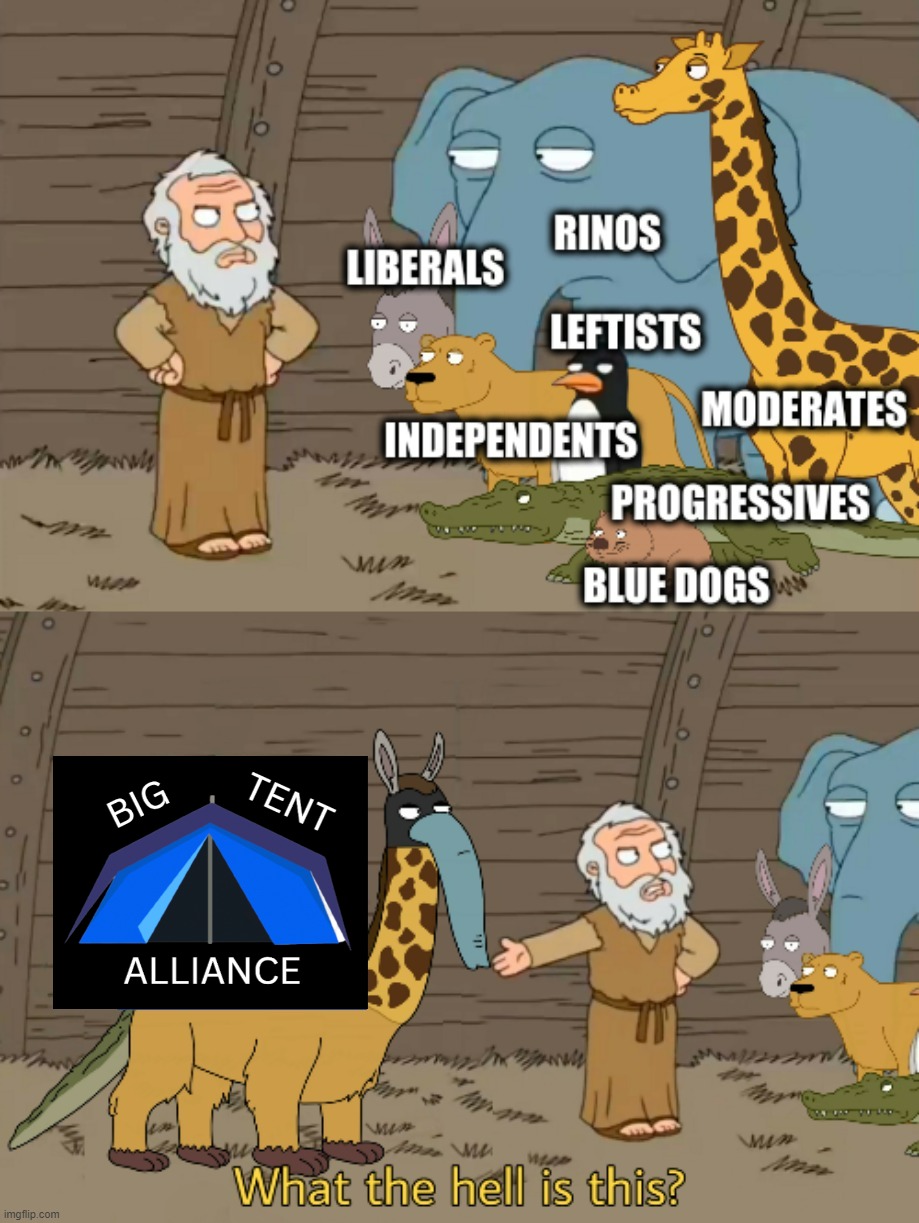 What a circus! #bigtentenergy | image tagged in team joe big tent energy | made w/ Imgflip meme maker
