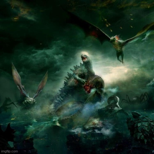 holy shit they got kamacuras, kumonga, baragon and even fucking gamera in here | made w/ Imgflip meme maker