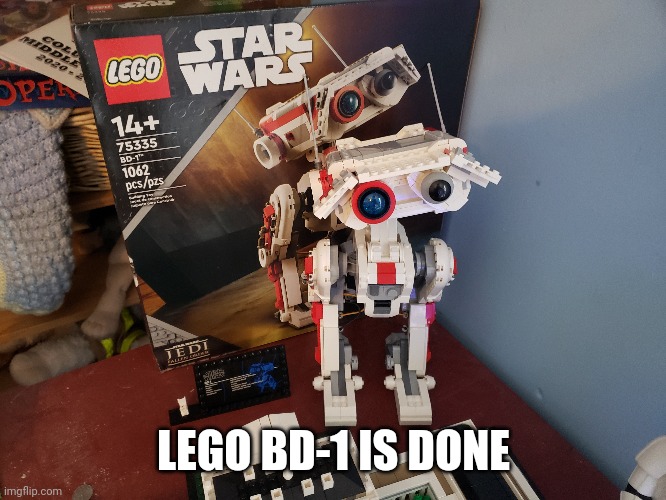 LEGO BD-1 IS DONE | image tagged in bd-1,lego | made w/ Imgflip meme maker