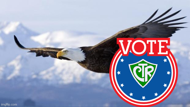 #voteCTR | image tagged in eagle | made w/ Imgflip meme maker