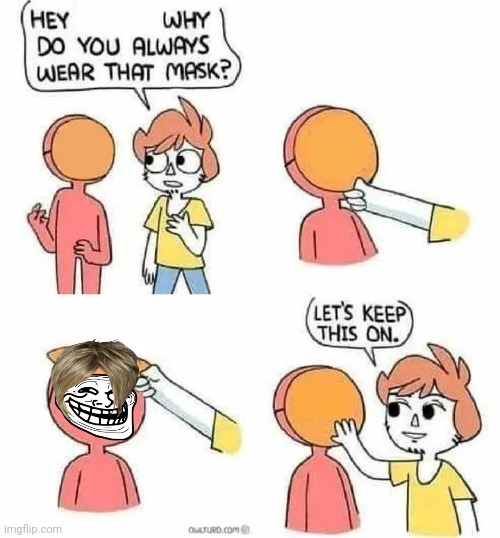 Why Do you always wear that mask? | image tagged in why do you always wear that mask | made w/ Imgflip meme maker
