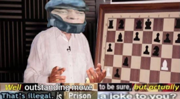 Outstanding move, but it’s illegal. Is prison a joke to you? Blank Meme Template