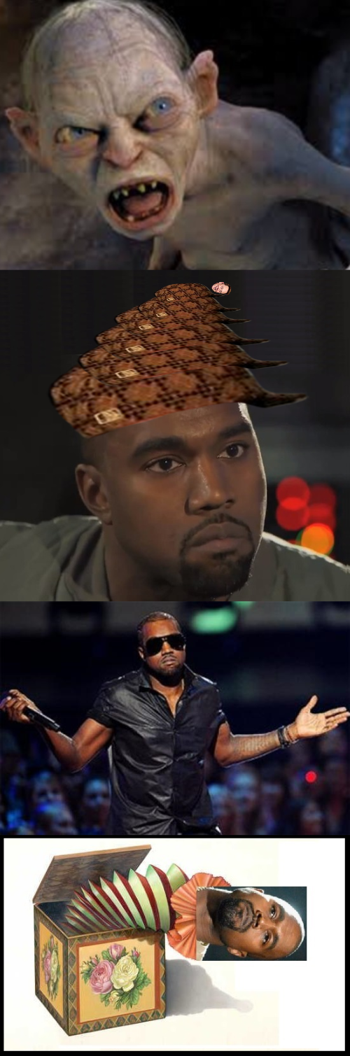 Kanye in a Box Blank Meme Template